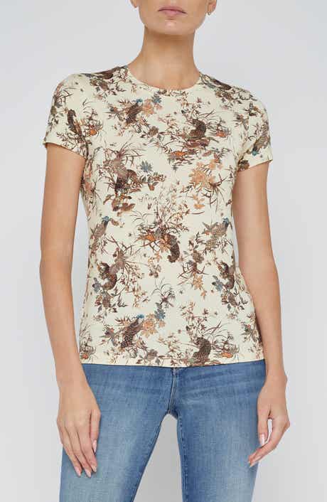 L'AGENCE Ressi Tapestry Jungle Print T-Shirt