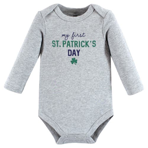Hudson Baby Cotton Long-sleeve Bodysuits 3-pack In Multi