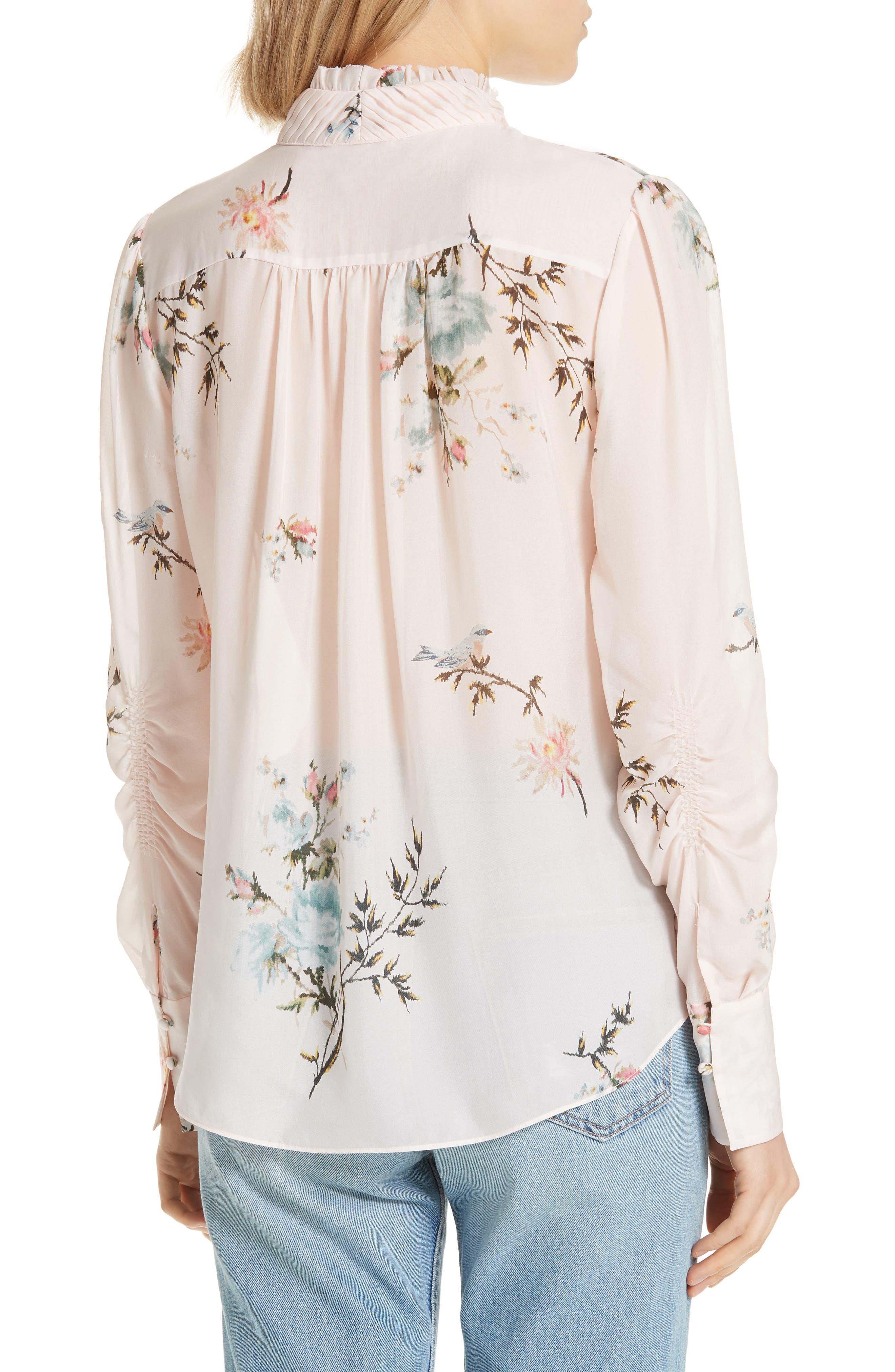 Elzie Print Silk Blouse - image 2