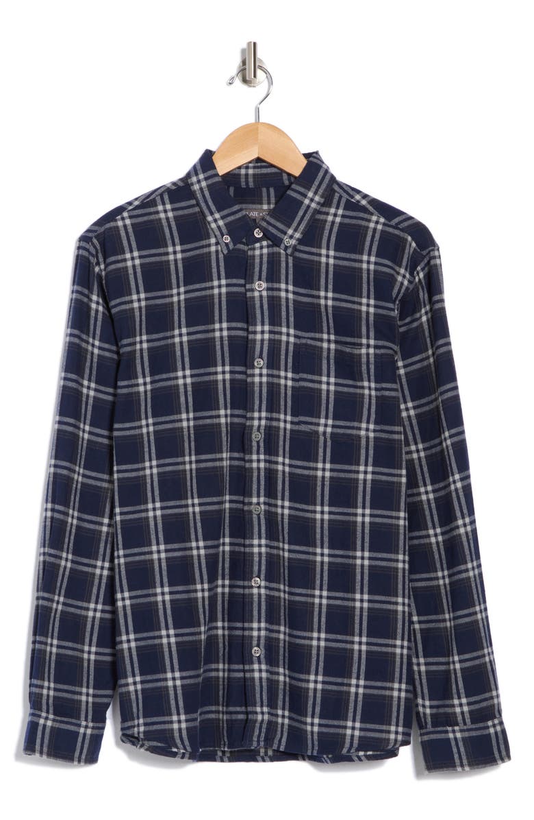 Slate & Stone Flannel Button-Down Shirt, Alternate, color,