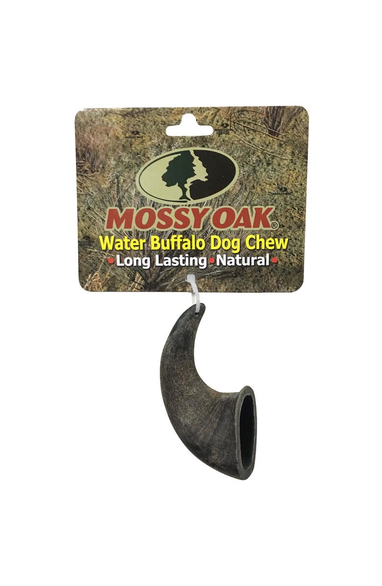 MOSSY OAK Water Buffalo Horn - Small - Dog Chew, Long Lasting Pet Treat, Main, color, Multicolored
