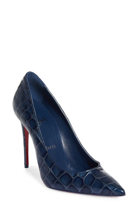 Designer navy heels hotsell