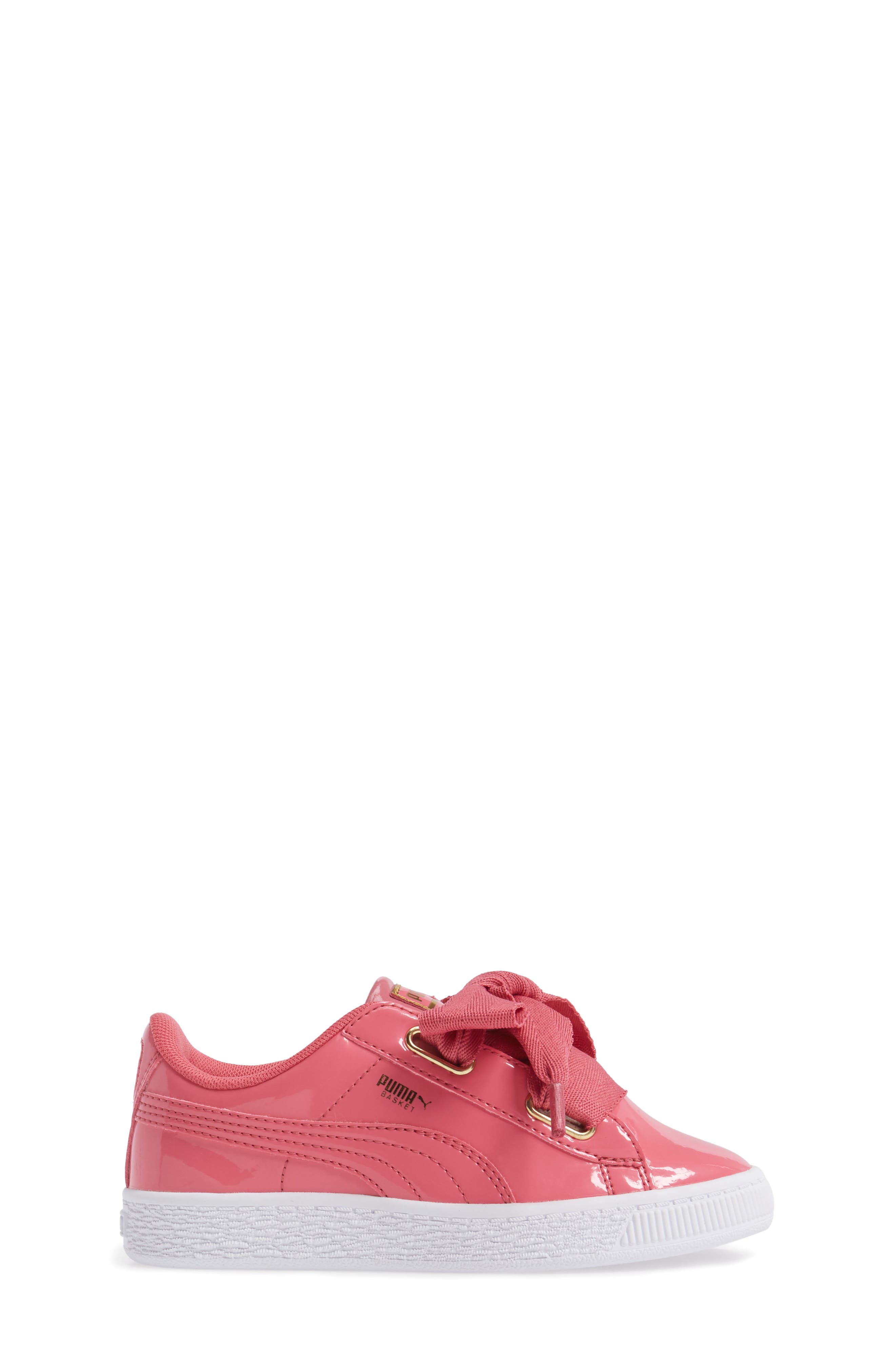 Basket Heart Sneaker, Alternate, color, RAPTURE ROSE/ PUMA TEAM GOLD