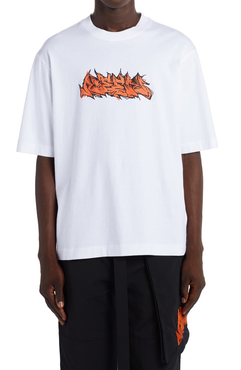 Off-White Neen Graffiti Skate Graphic Tee, Main, color, 