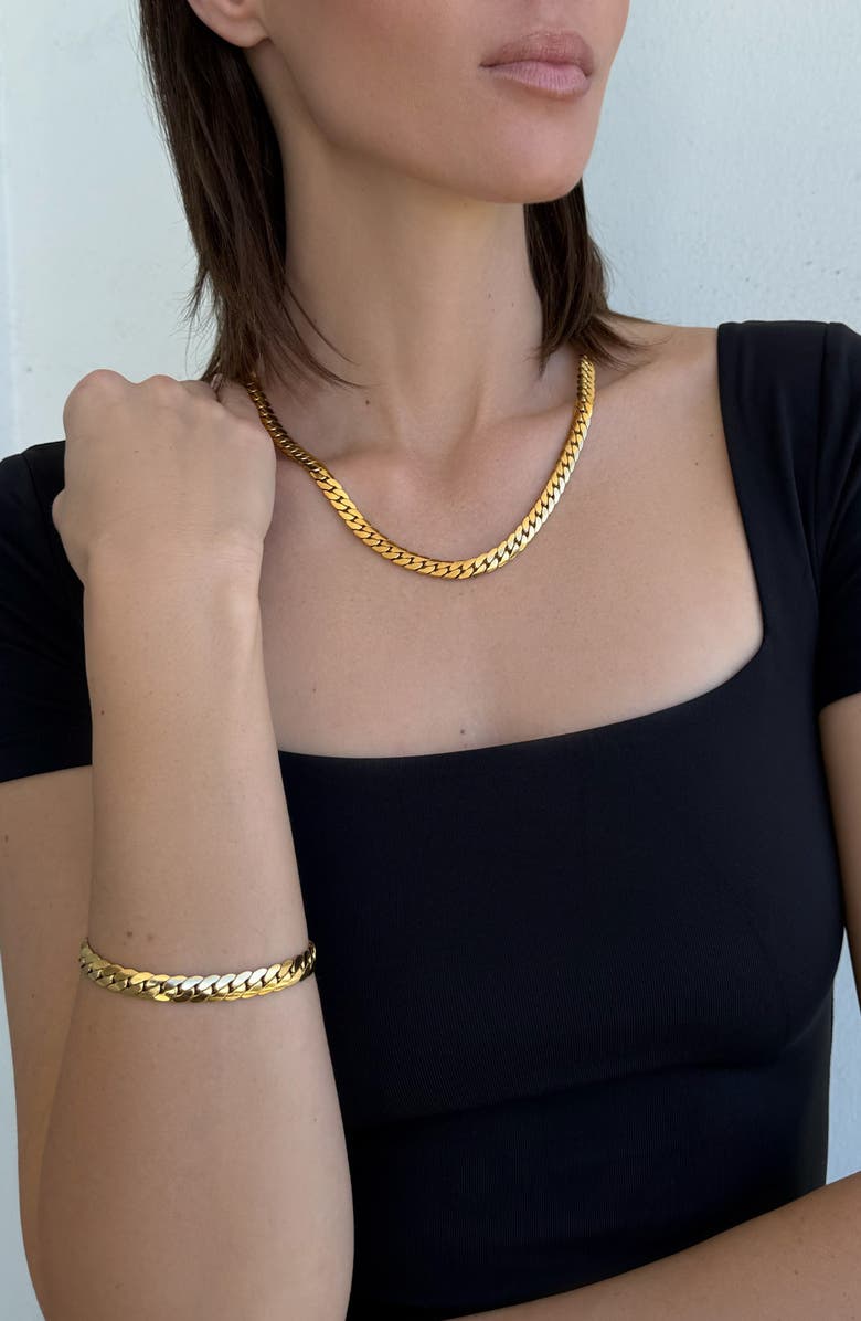 Adornia Chunky Chain Necklace, Alternate, color,