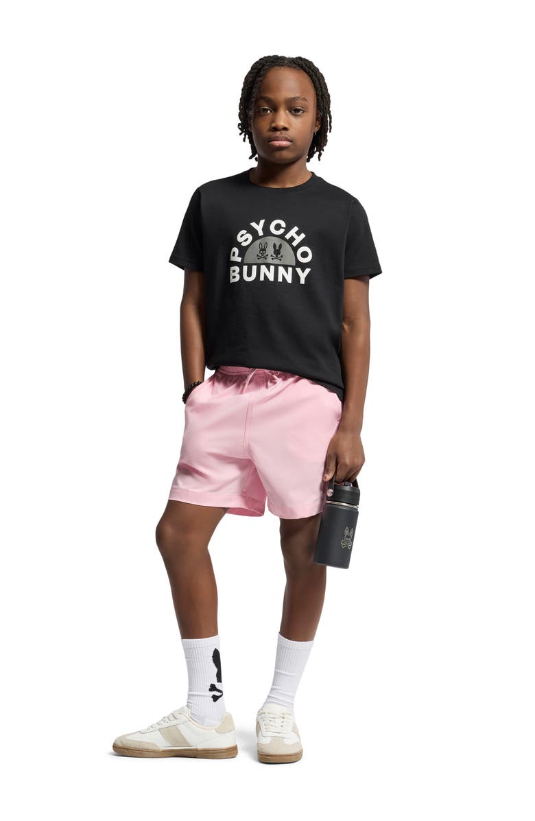 Psycho Bunny Kids' Goldie Cotton Graphic T-Shirt, Alternate, color, Black