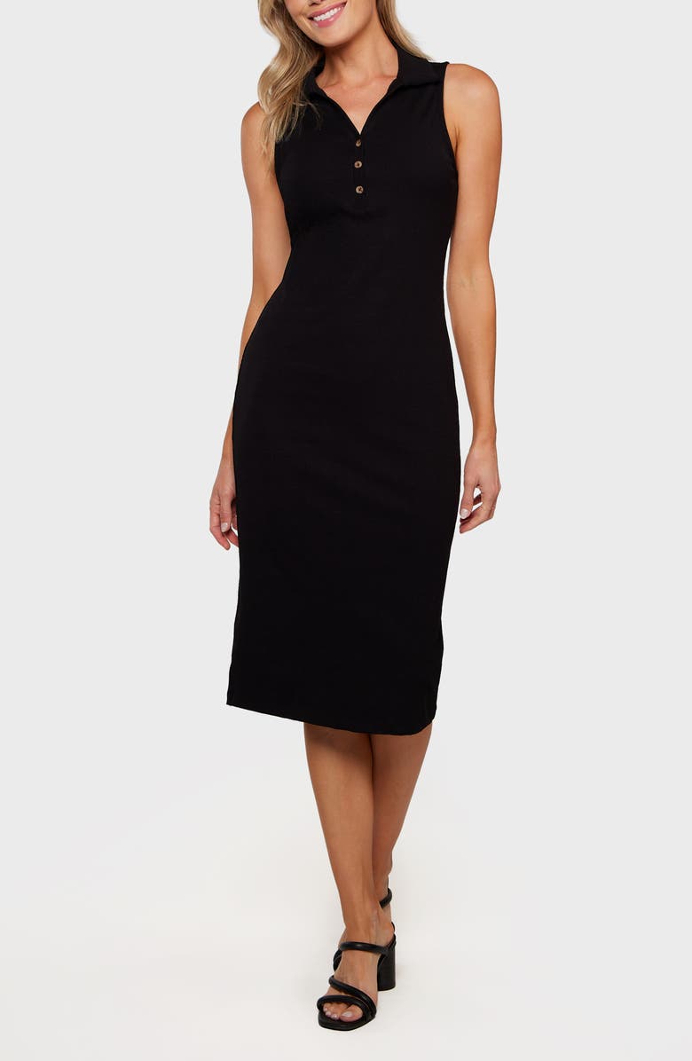 matty m. Leighton Sleeveless Midi Dress, Main, color, 