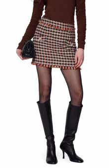 Walter Baker Vallery Houndstooth Skirt