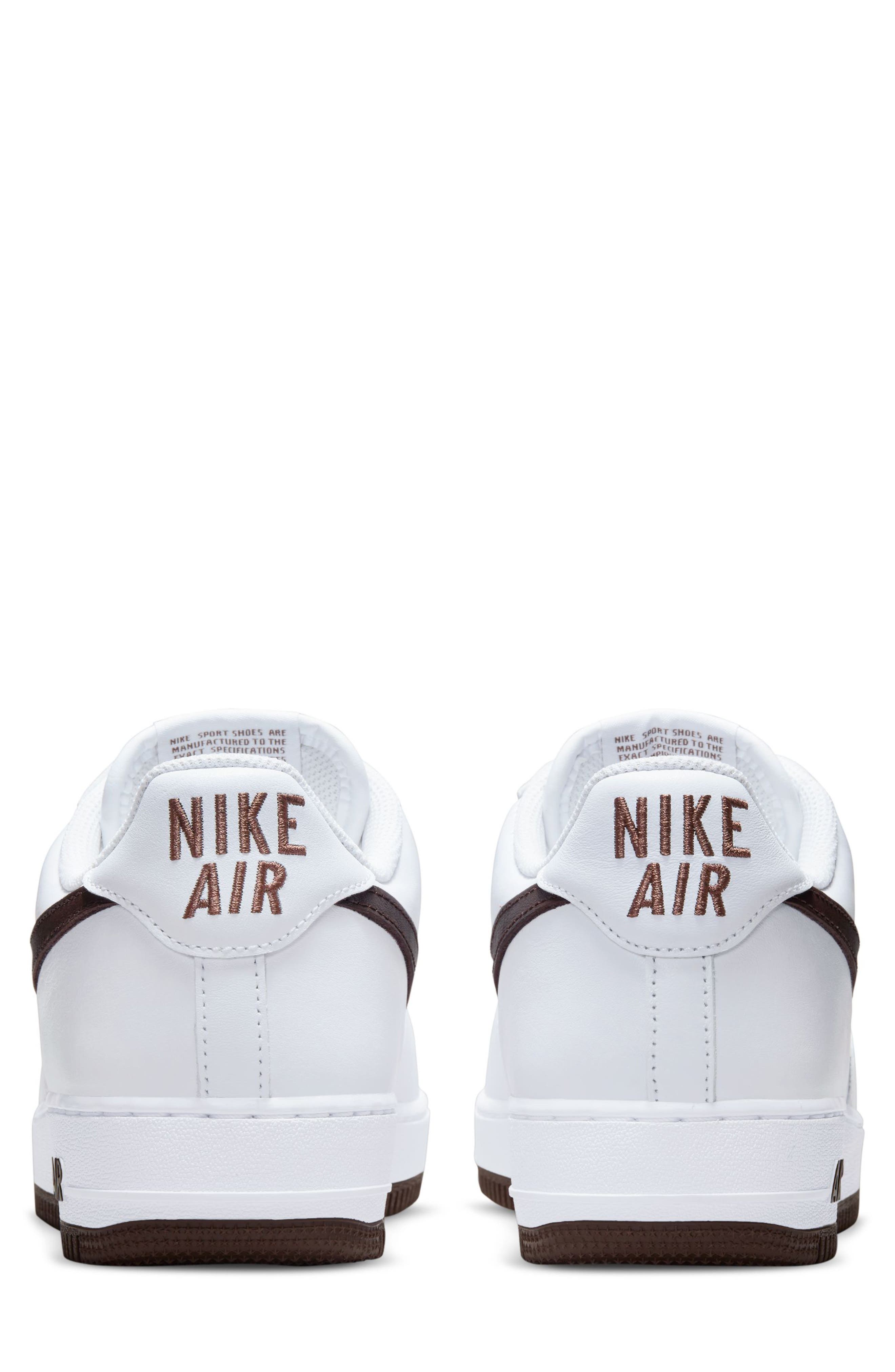 Air Force 1 Low Retro Basketball Sneaker, Alternate, color, WHITE/ CHOCOLATE/ GOLD