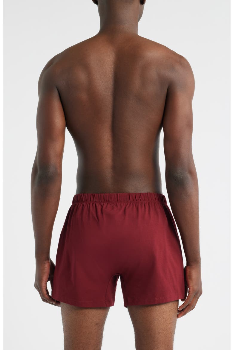 Assorted 2-Pack Knit Cotton Boxers, Alternate, color, BURGUNDY