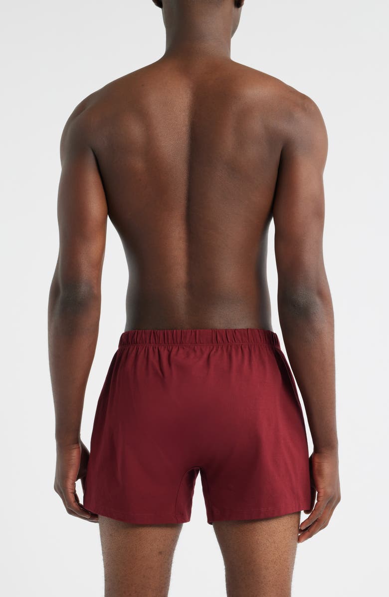 BOSS Assorted 2-Pack Knit Cotton Boxers, Alternate, color, Burgundy
