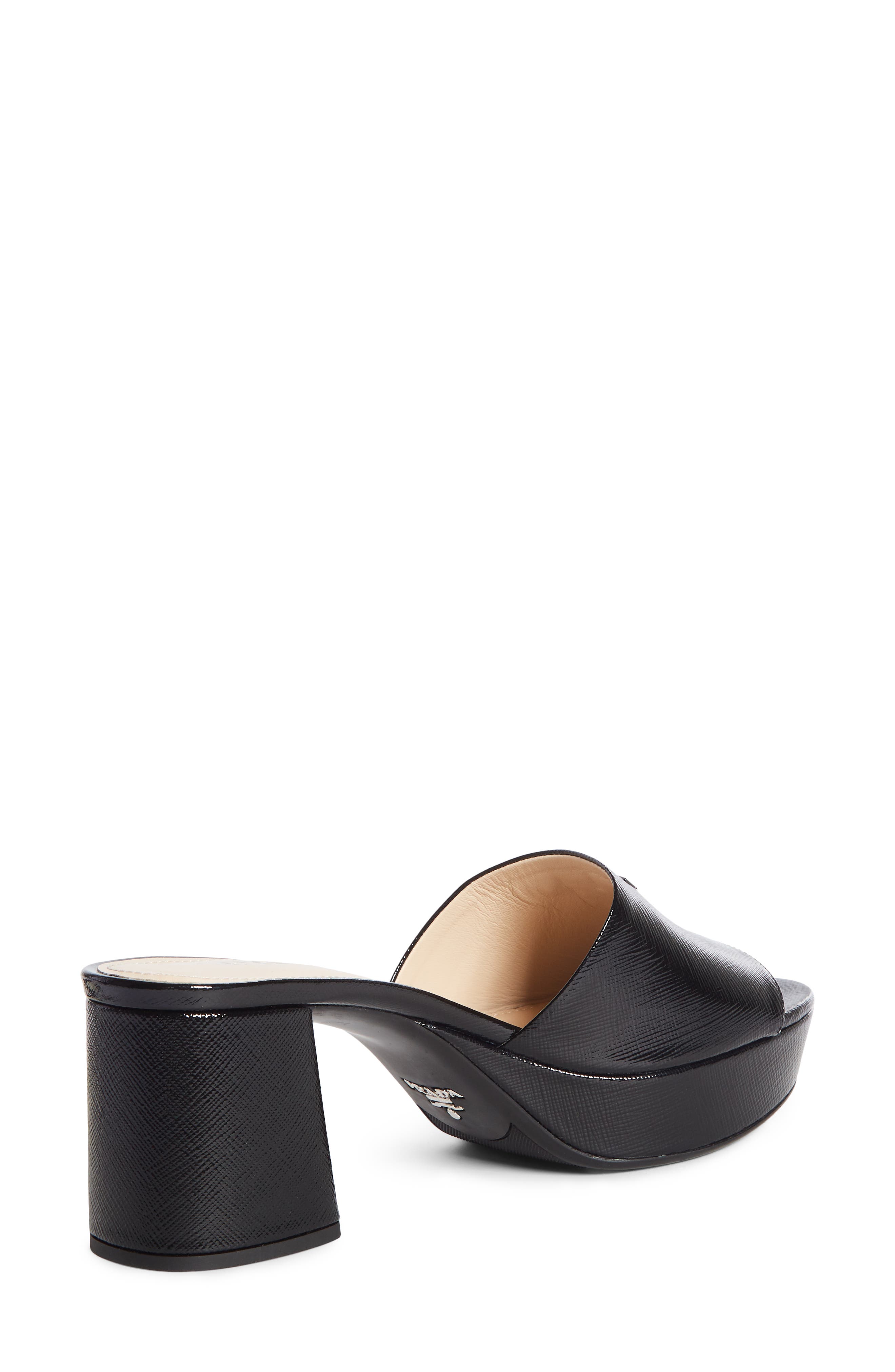 Prada Platform Slide Sandal, Alternate, color, 