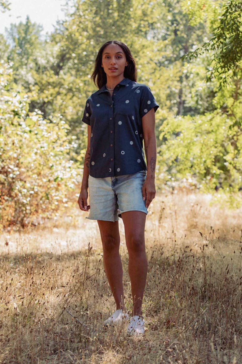 Bea Shirt, Alternate, color, Lunar Polka