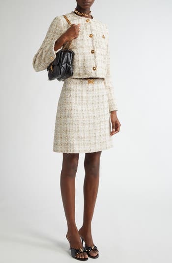 Versace Fancy Metallic Tweed Jacket | Nordstrom