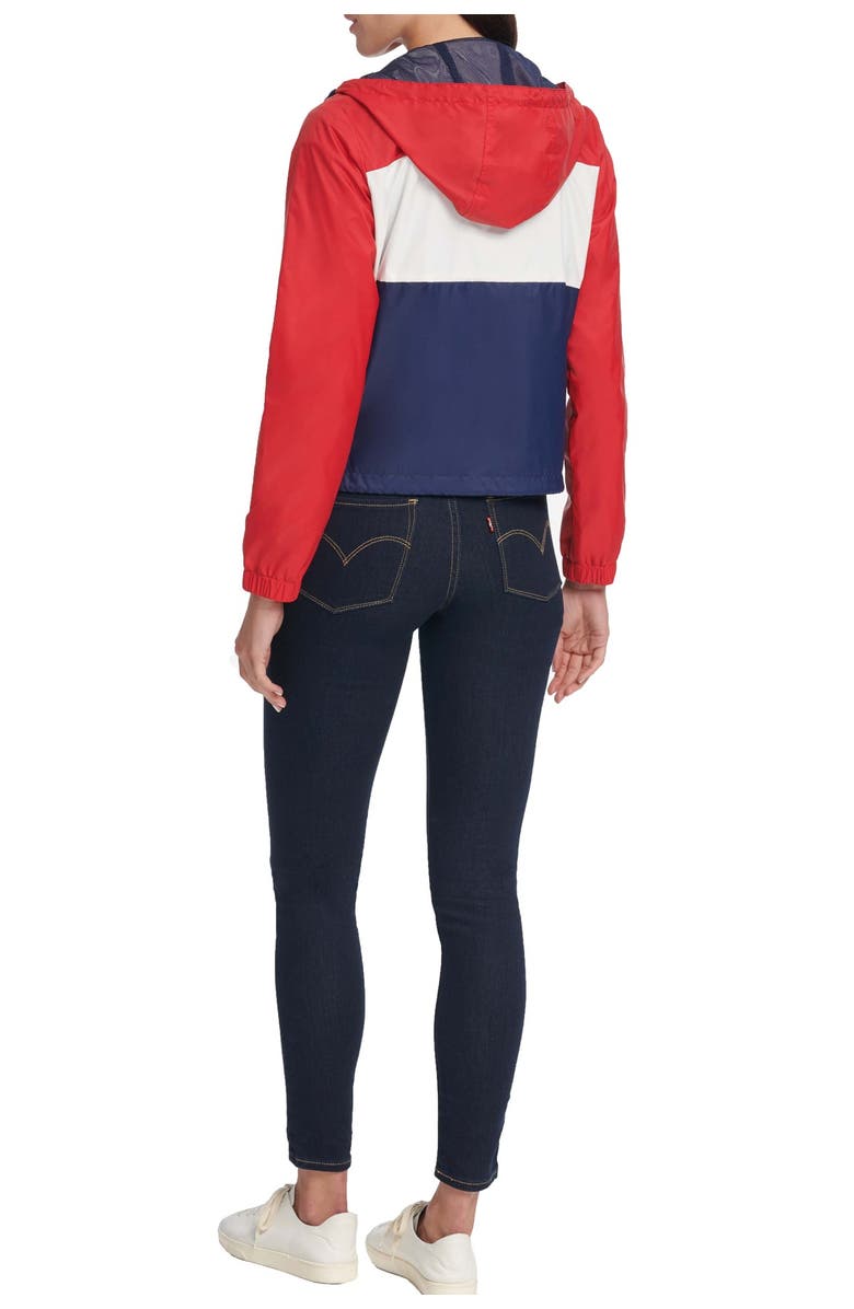 Levi's<sup>®</sup> Hooded Zip Front Windbreaker Jacket, Alternate, color, Rinse