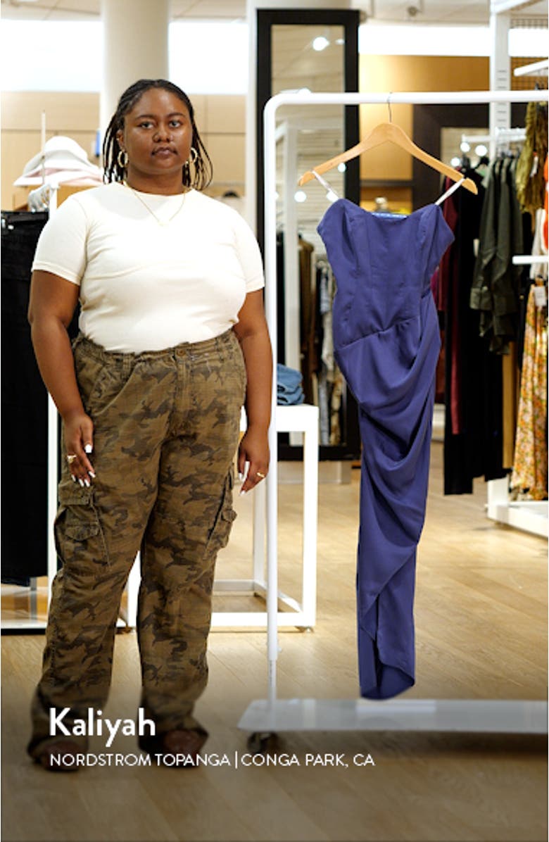 Strapless Satin Cocktail Dress, sales video thumbnail