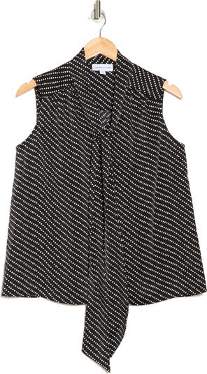 Tie Front Sleeveless Top