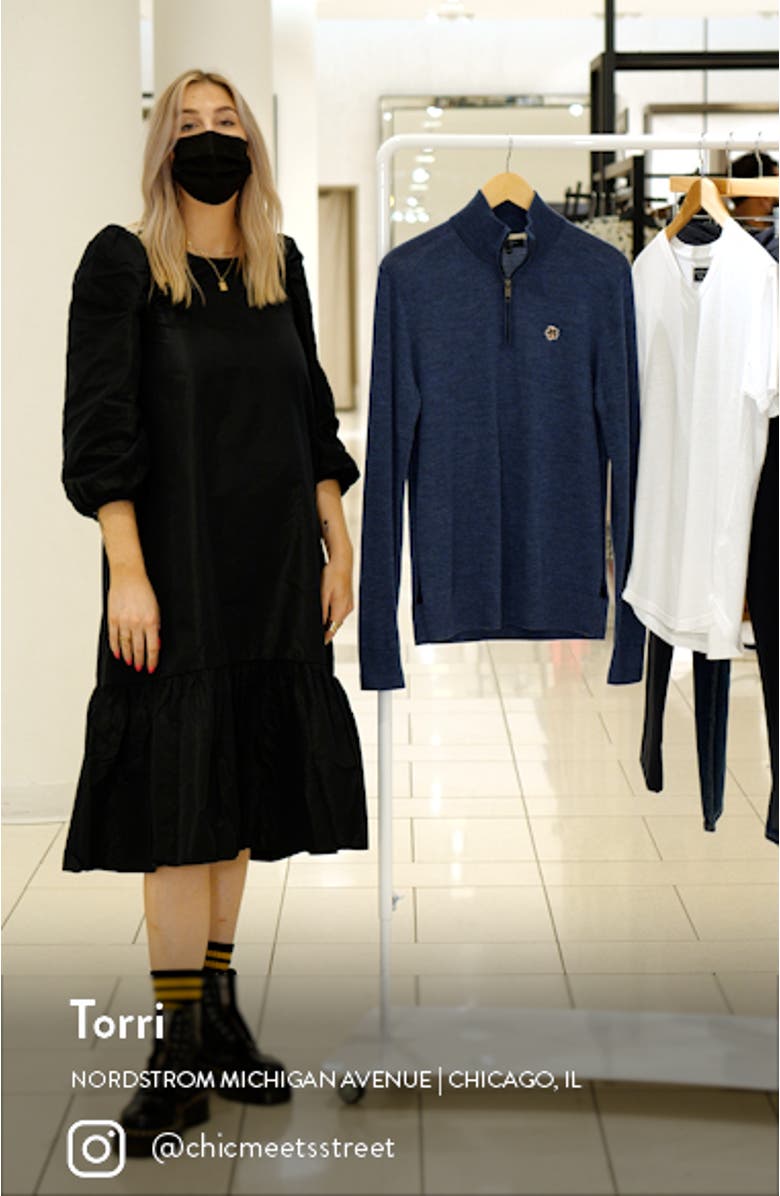 Core Half Zip Wool Pullover, sales video thumbnail