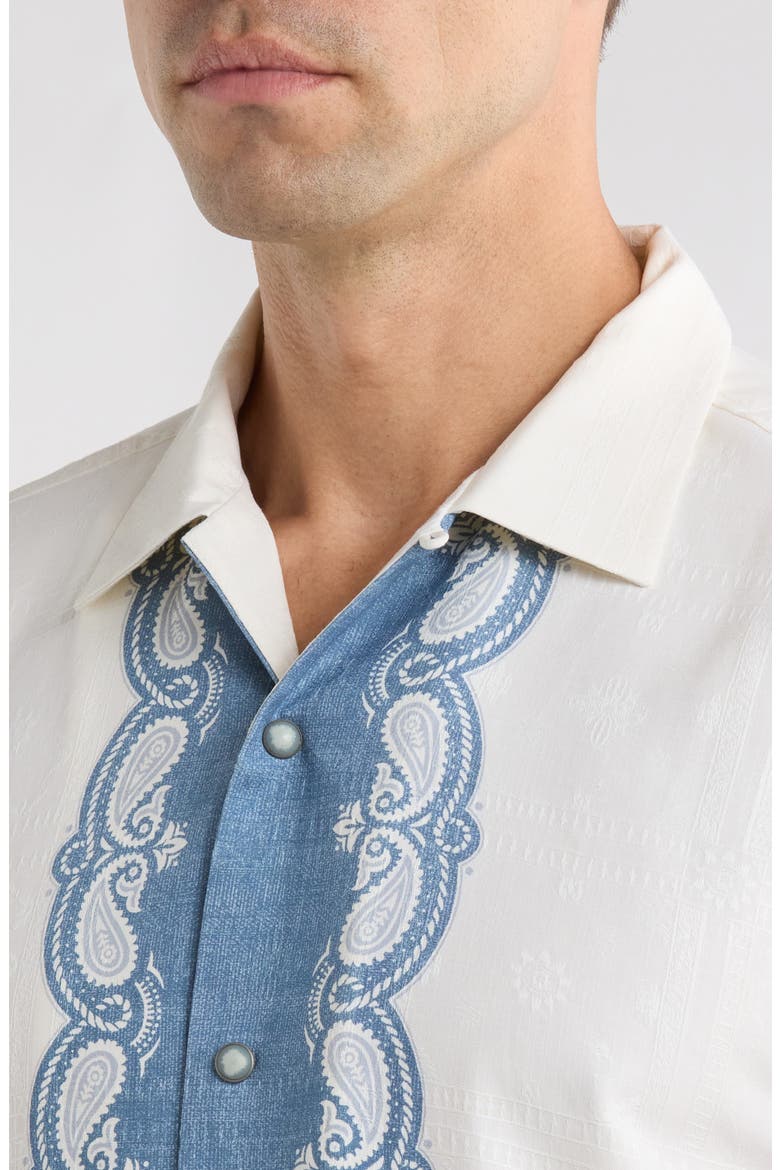 Life of the Rodeo Silk Camp Shirt, Alternate, color, CONTINENTAL