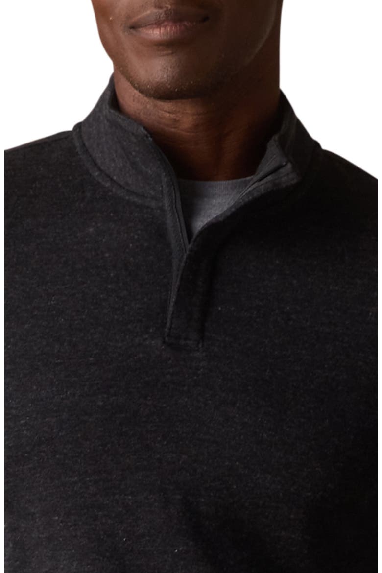 Puremeso Fleece Quarter Zip Sweater, Alternate, color, PHANTOM