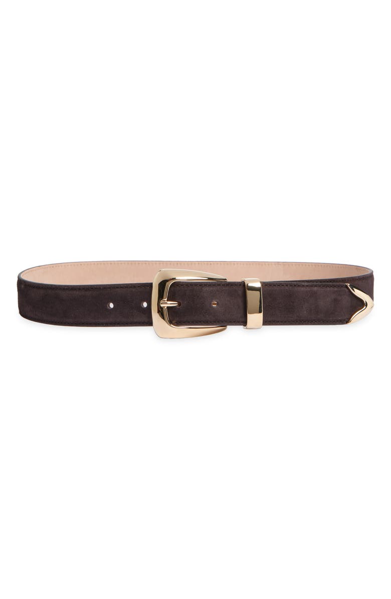Khaite Benny Suede Belt, Main, color,