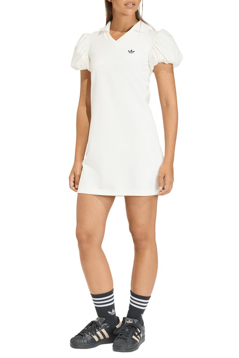 Balloon Sleeve Dress, Main, color, OFF WHITE