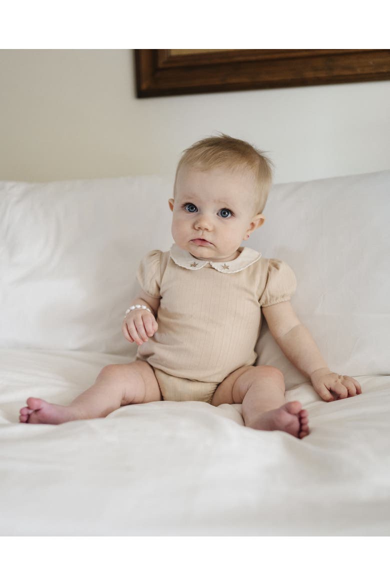 Wide Rib Cotton - Rosebud Collection- Girl Romper, Alternate, color, Pink/Blush