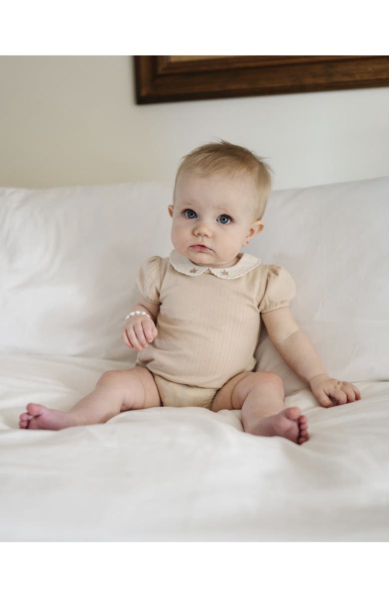 Ely's & Co. Wide Rib Cotton - Rosebud Collection- Girl Romper, Alternate, color, Pink/Blush