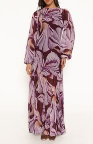 Petal & Pup Keani Floral Long Sleeve Maxi Dress