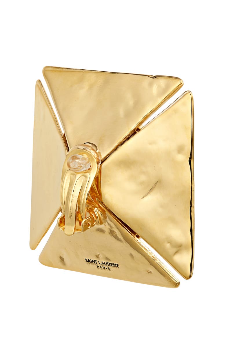 Saint Laurent Imitation Pearl Square Earrings, Alternate, color, 