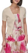 DKNY Hook
Eye Short Sleeve Rib Cardigan