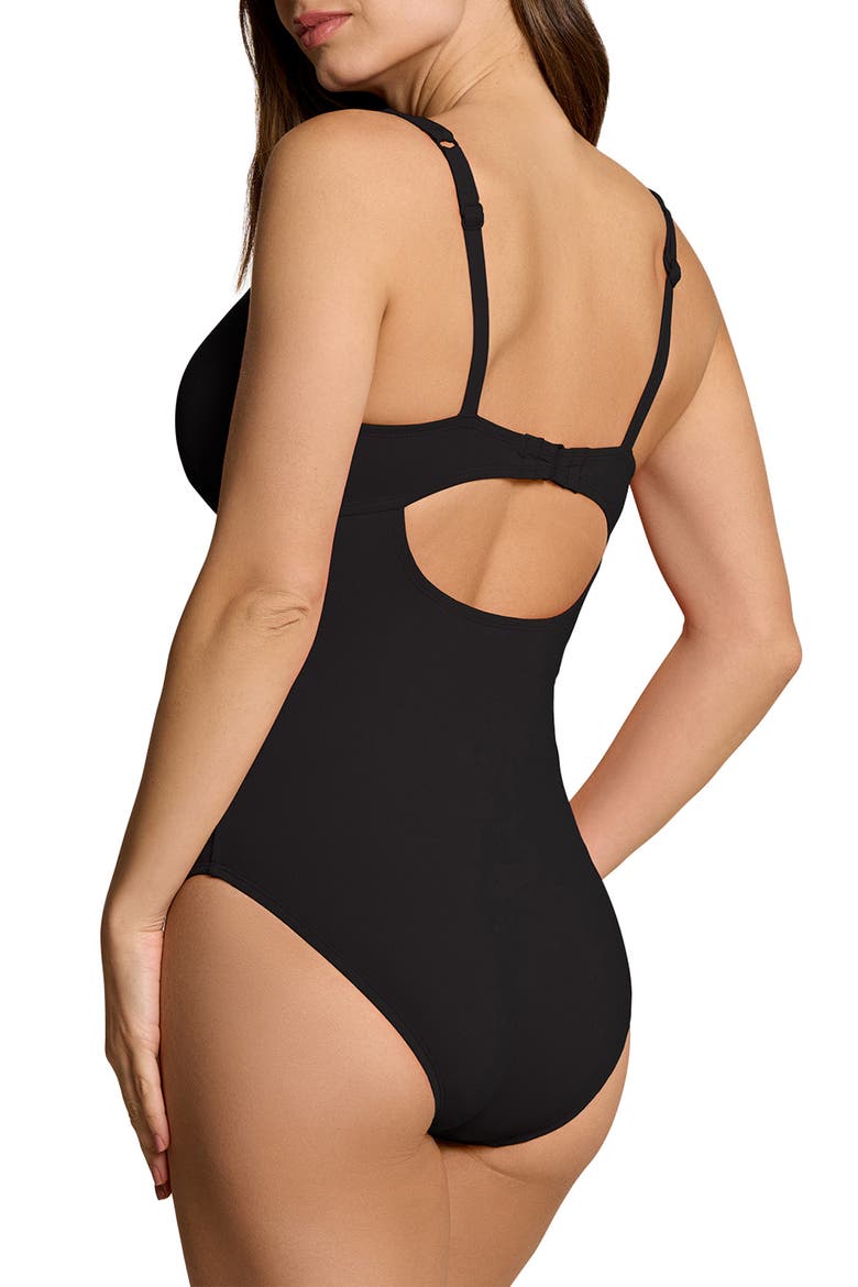 Solid Bess One-Piece Swimsuit, Alternate, color, BLACK