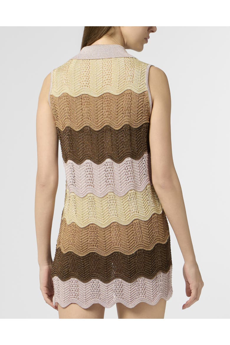 Polo Neck Mini Dress Color Wave Women, Alternate, color, rose/pink