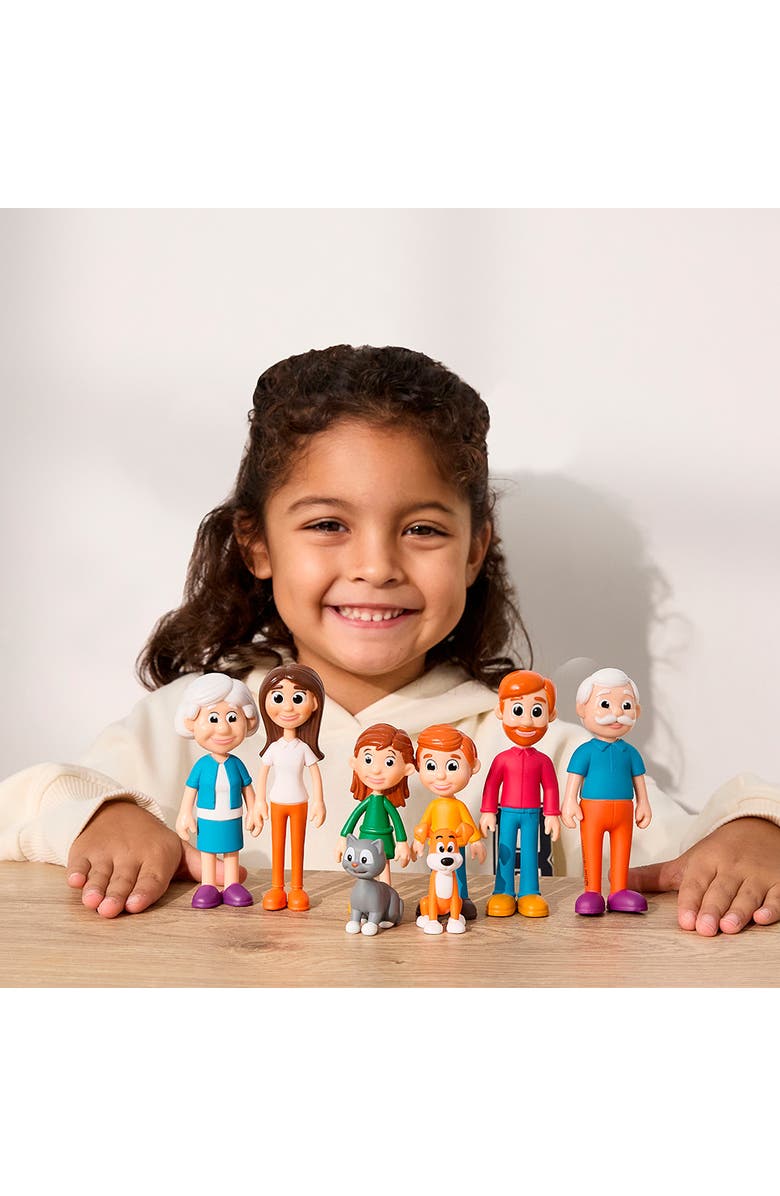 Miniland Light-Skinned Family, Alternate, color, Multi