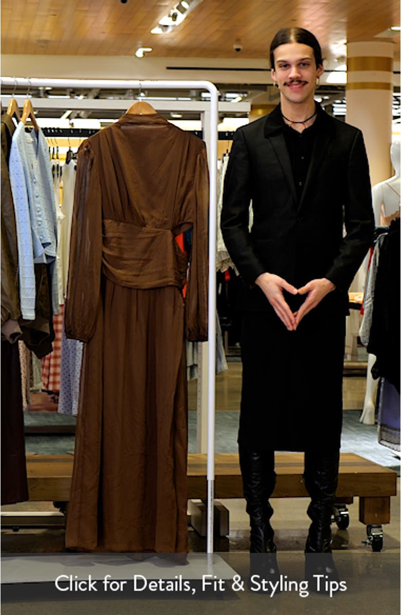 Neveah Long Sleeve Maxi Dress, sales video thumbnail