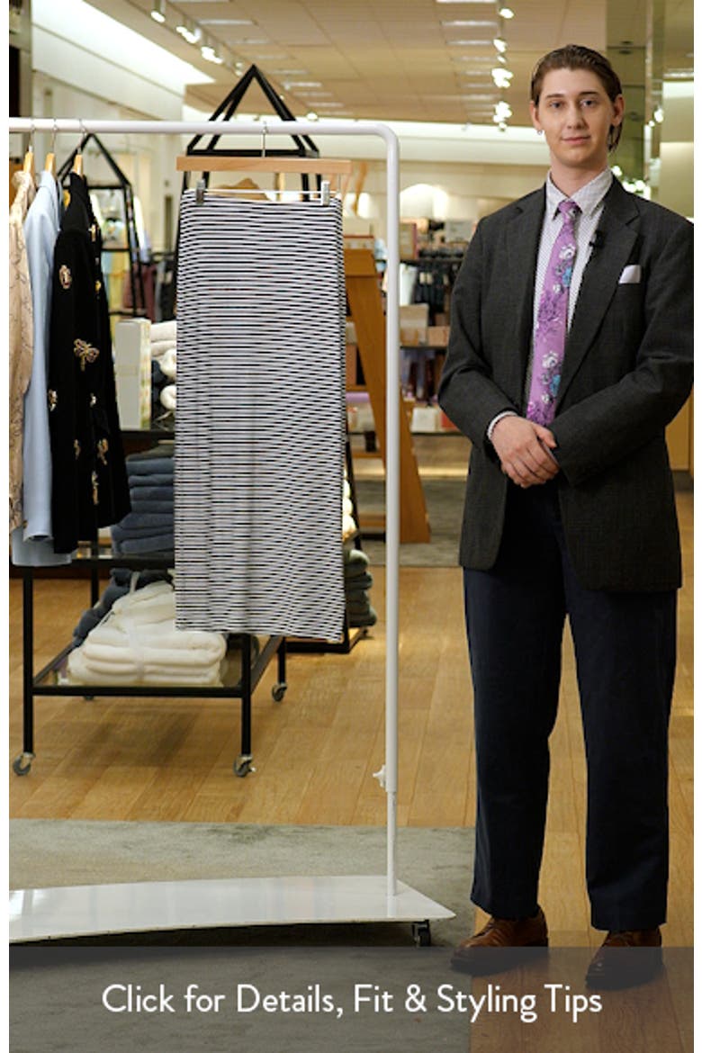 The Foundation Stripe Knit Pencil Skirt video