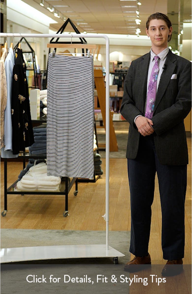 The Foundation Stripe Knit Pencil Skirt, sales video thumbnail