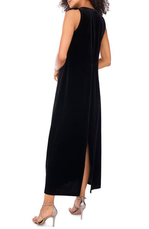 Vince Camuto Sleeveless Velvet Maxi Dress In Black