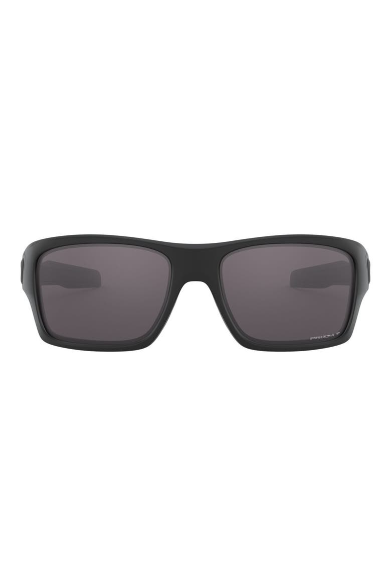 Turbine 65mm Polarized Sunglasses, Main, color, RUBBER BLACK