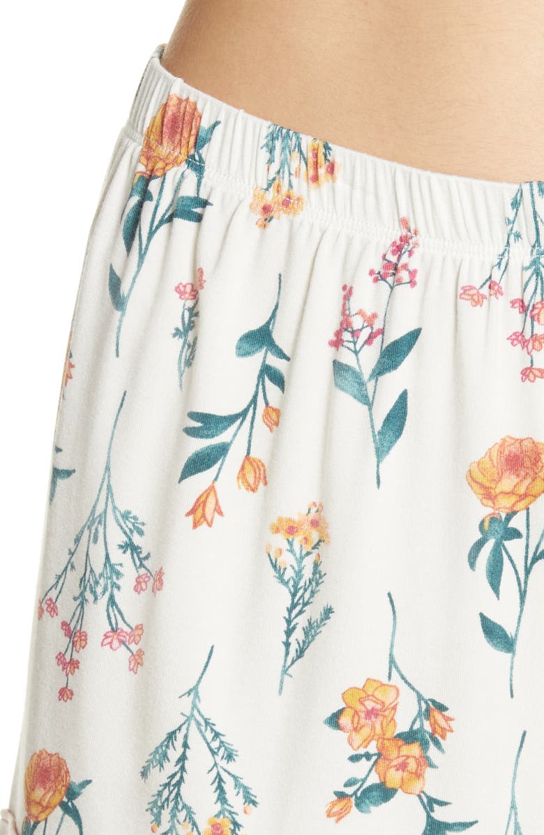 Nordstrom Moonlight Eco Short Pajamas, Alternate, color, Ivory Egret Gemma Floral