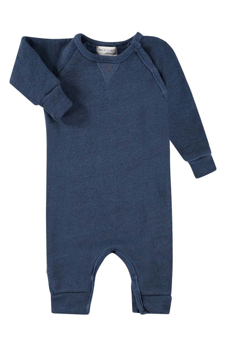 PAIGELAUREN Textured Fleece Romper, Main, color, 