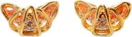 Girls Crew Croissant Stud Earrings