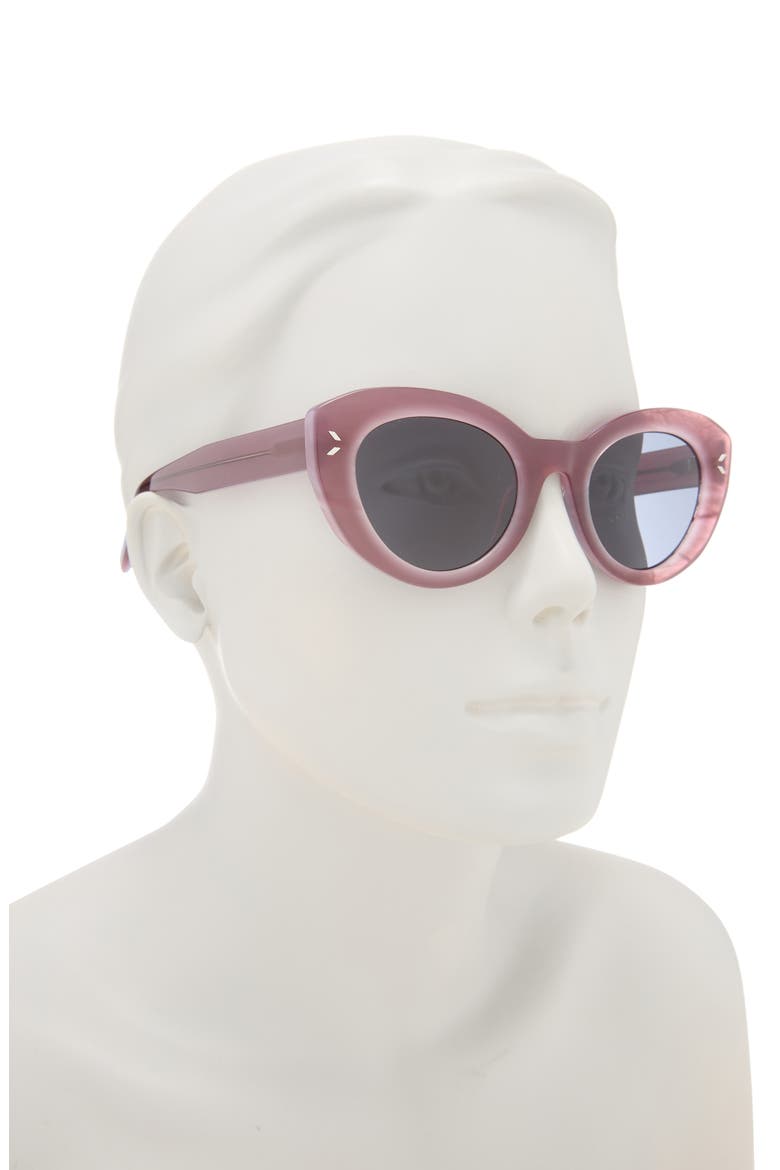 48mm Cat Eye Sunglasses, Alternate, color, VIOLET VIOLET GREY