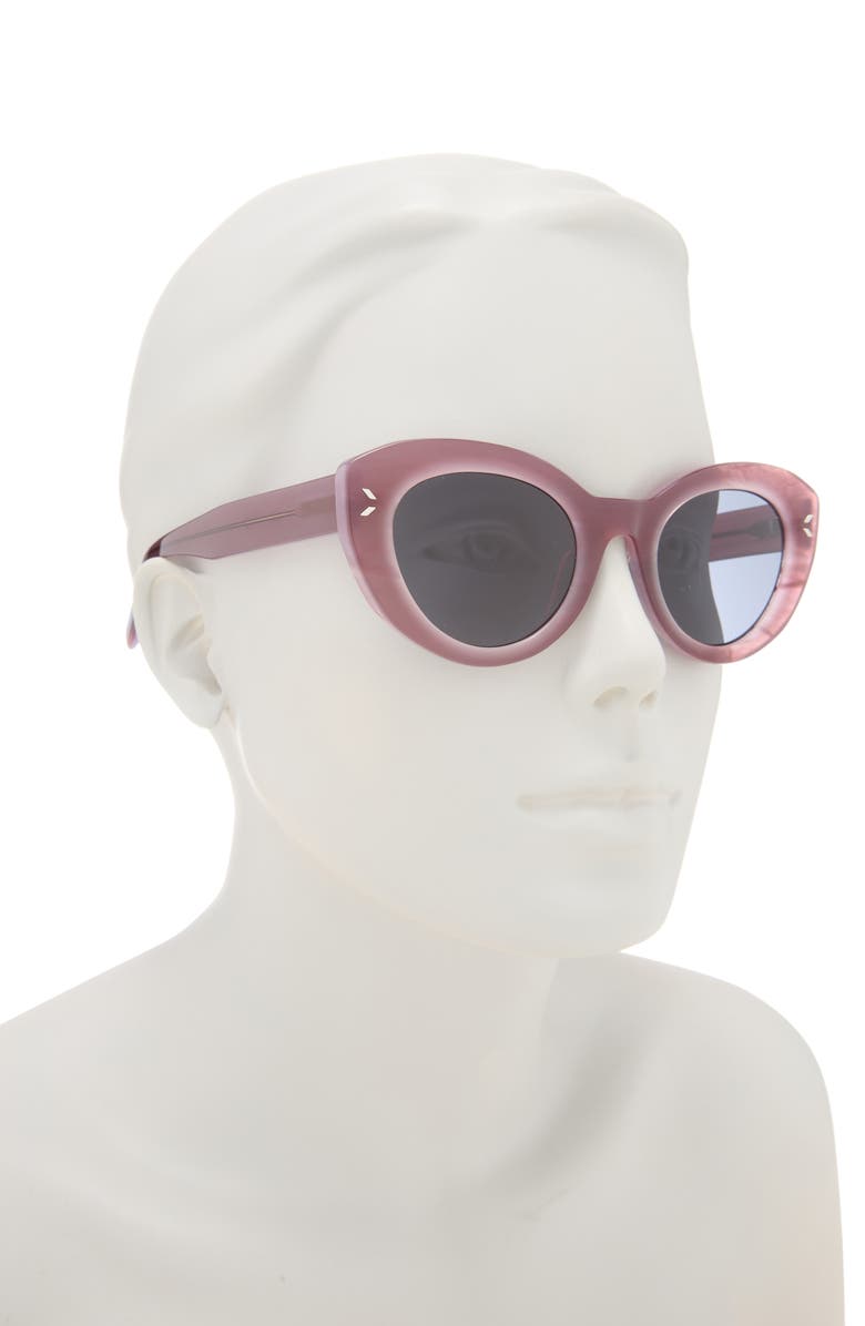 MCQ 48mm Cat Eye Sunglasses, Alternate, color, Violet Violet Grey