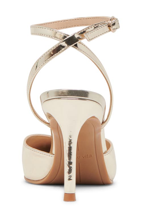 Dolce Vita Keisha Ankle Strap Pump In Light Gold Specchio Stella