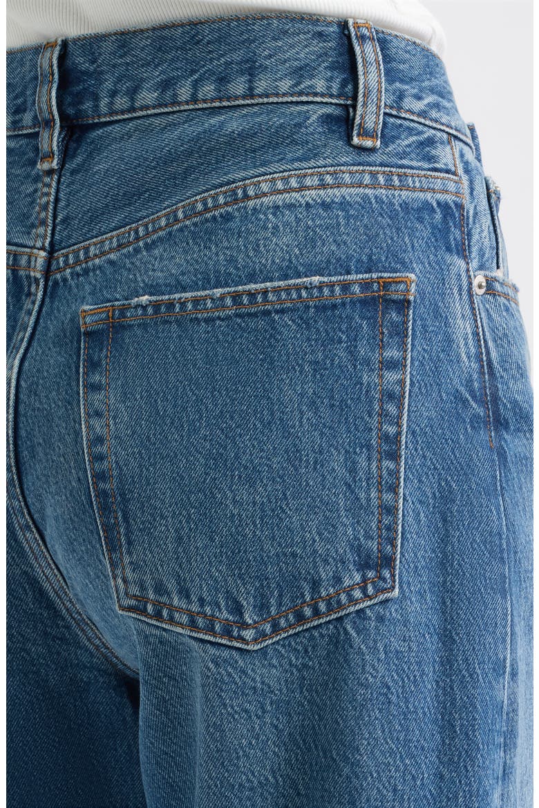 The Bow High Waist Crop Wide Leg Jeans, Alternate, color, SOUNDWAVE