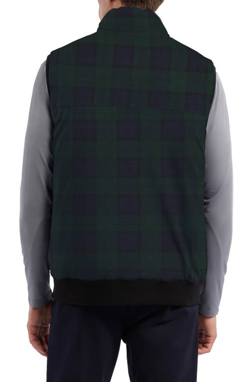 Hunter Stan Reversible Water Repellent Quilted Puffer Vest In Green