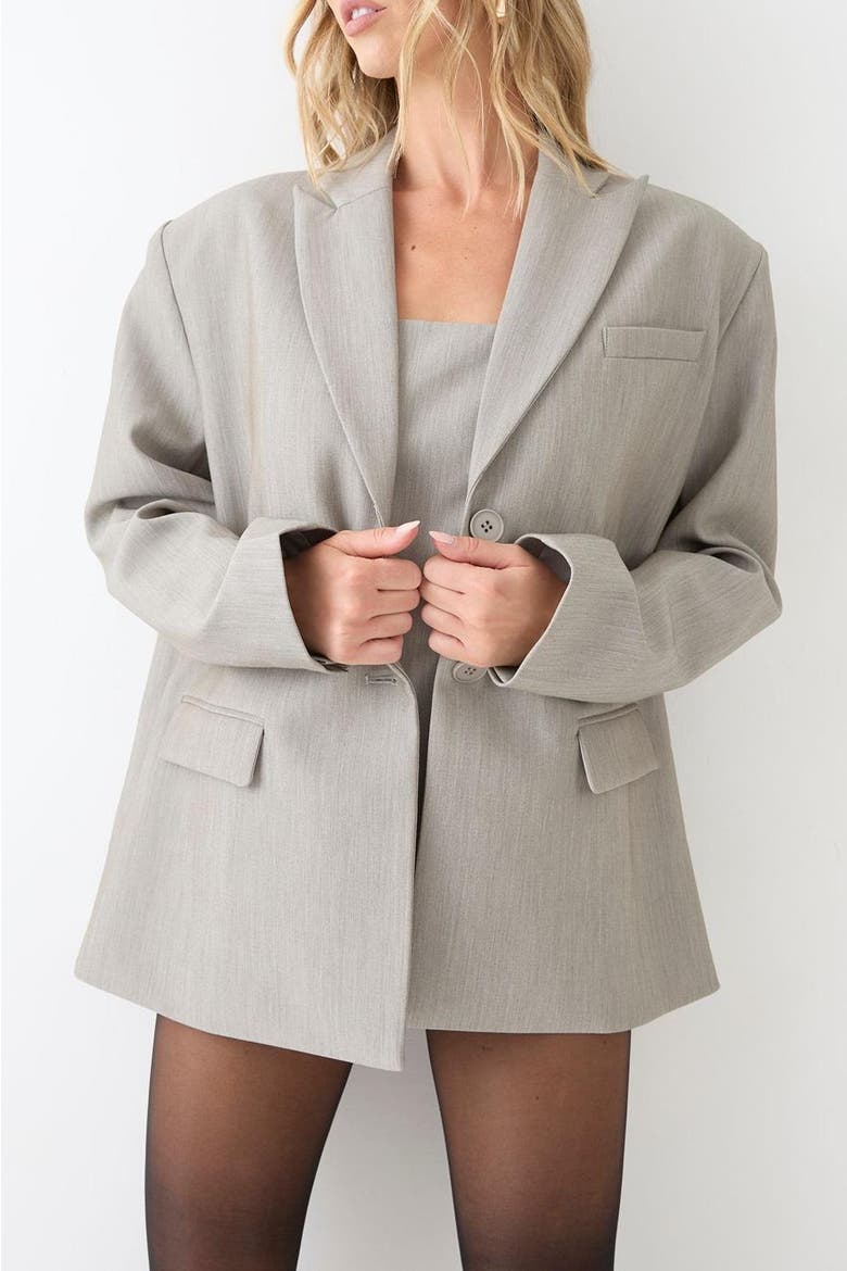 Premium Masculine Blazer, Alternate, color, Grey