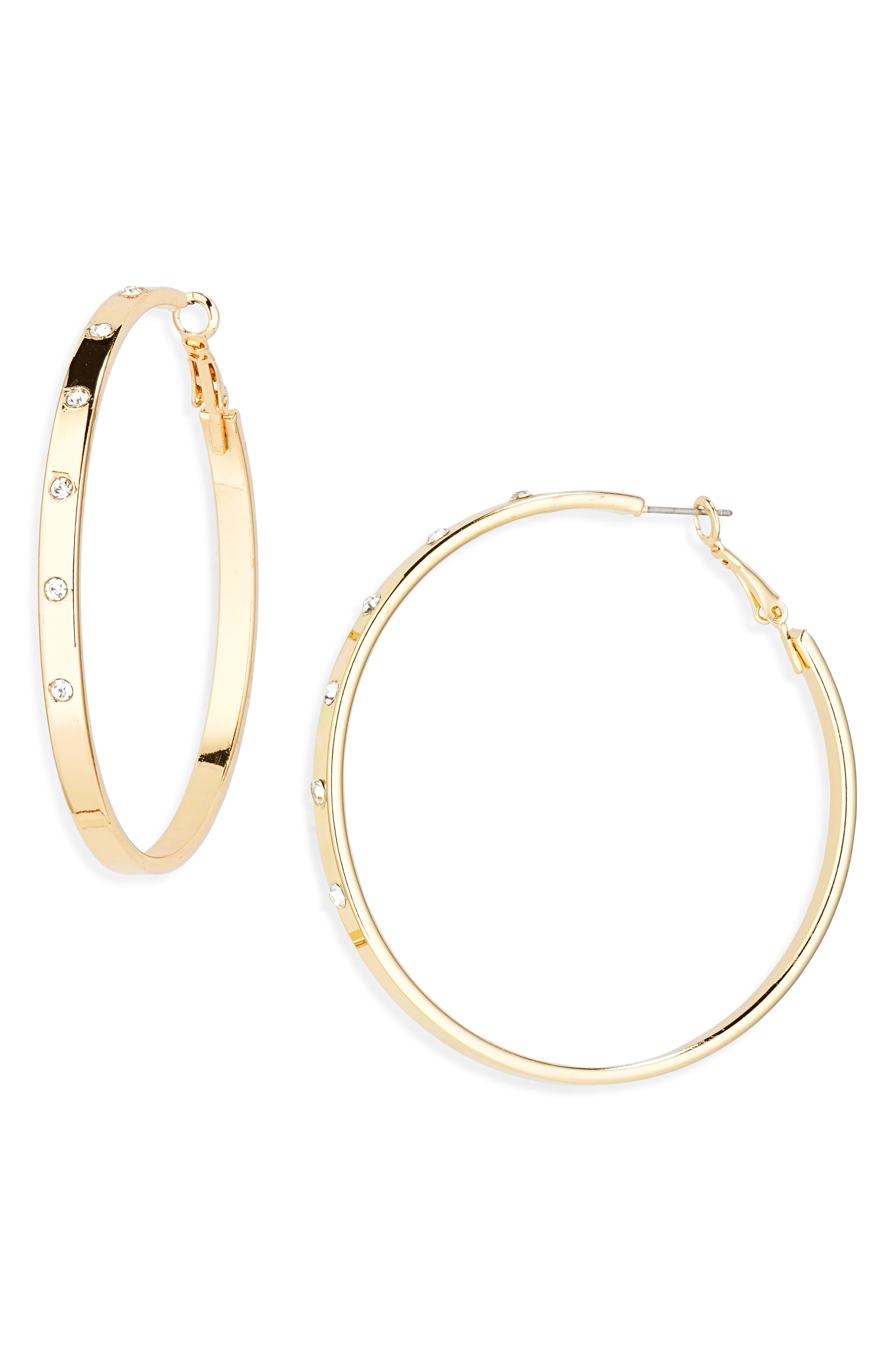 Panacea Cubic Zirconia Hoop Earrings