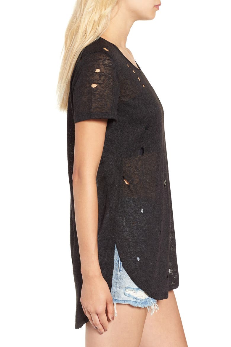 Fire Destroyed Short Sleeve Tee, Alternate, color, BLACK